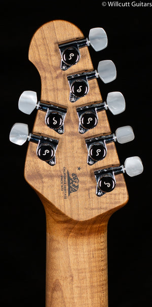 Ernie Ball Music Man JP15 7 string Tiger Eye Quilt Top (610)