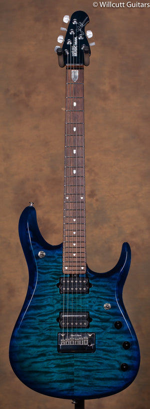 Ernie Ball Music Man John Petrucci BFR Quilt Balboa Blue Piezo USED