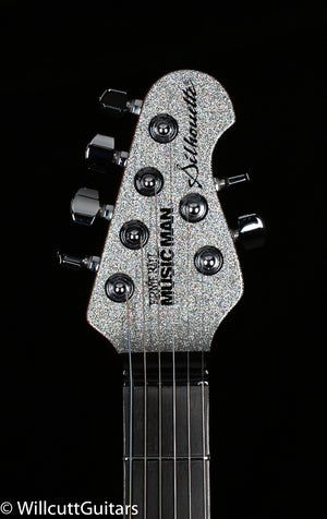 Ernie Ball Music Man BFR Silhouette HSH Trem Silver Sparkle