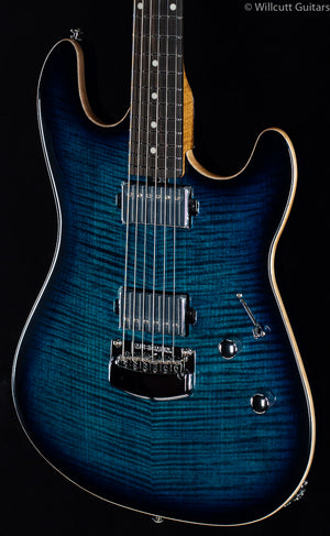 Ernie Ball Music Man Sabre HH Trem Deep Blue Burst (415)