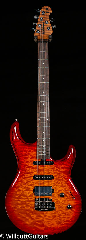 Ernie Ball Music Man Luke III HSS Maple Top Cherry Burst Quilt