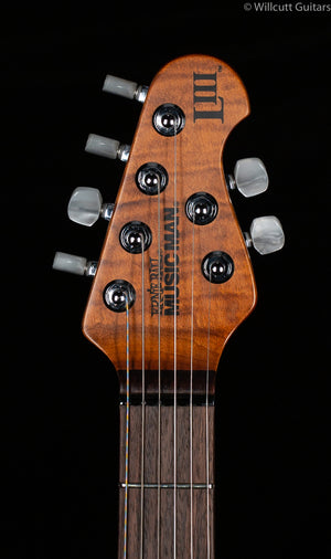 Ernie Ball Music Man Luke III HH Maple Top Cherry Burst Quilt