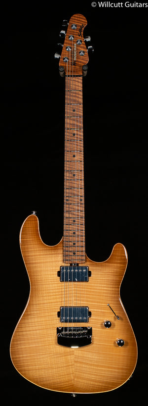 Ernie Ball Music Man Sabre HH Trem Honey Suckle Flame