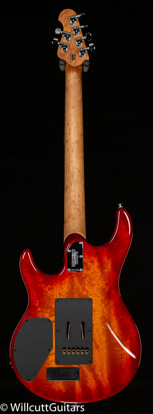 Ernie Ball Music Man Luke III HH Maple Top Cherry Burst Quilt