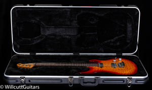 Ernie Ball Music Man Luke III HH Maple Top Cherry Burst Quilt
