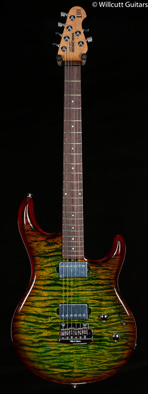 Ernie Ball Music Man Luke III HH Maple Top Lucious Luke Green