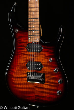 Ernie Ball Music Man JP15 Piezo Tiger Eye Flame Top (417)