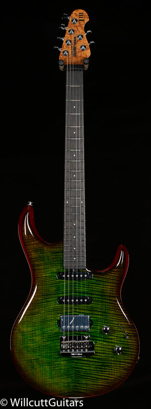 Ernie Ball Music Man Luke III HSS Maple Top Lucious Luke Green