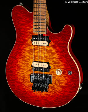 Ernie Ball Music Man Willcutt Limited Axis Lava Burst Quilt Floyd Rose