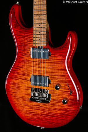 Ernie Ball Music Man Luke III Lava Burst Flame Willcutt Limited (031)