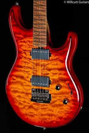 Ernie Ball Music Man Luke III HH Maple Top Lava Burst Quilt (224)