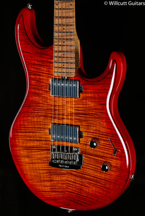 Ernie Ball Music Man Luke III HH Lava Burst Flame Willcutt Limited (379)
