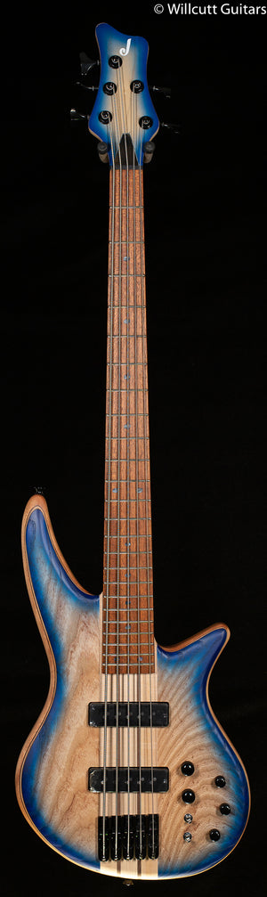 Jackson Pro Series Spectra Bass SBA V Caramelized Jatoba Fingerboard Blue Burst Bass Guitar (986)