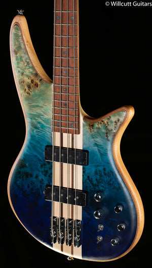 Jackson Pro Series Spectra Bass SBP IV Caramelized Jatoba Fingerboard Caribbean Blue Bass Guitar (188)