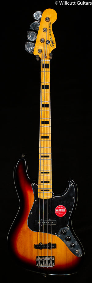 Squier Classic Vibe '70s Jazz Bass 3-Tone Sunburst Bass Guitar (545)