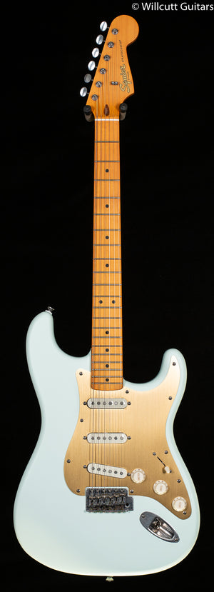 Squier 40th Anniversary Stratocaster Vintage Edition Maple Fingerboard Satin Sonic Blue (557)