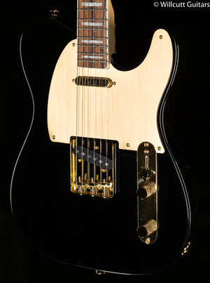 Squier 40th Anniversary Telecaster, Gold Edition, Laurel Fingerboard, Gold Anodized Pickguard, Black (065)
