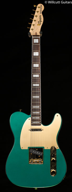 Squier 40th Anniversary Telecaster®, Gold Edition, Laurel Fingerboard, Gold Anodized Pickguard, Sherwood Green Metallic (084)