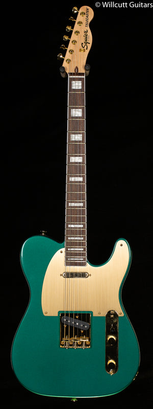 Squier 40th Anniversary Telecaster®, Gold Edition, Laurel Fingerboard, Gold Anodized Pickguard, Sherwood Green Metallic
