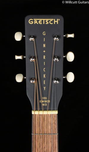 Gretsch G9520E Gin Rickey Acoustic/Electric with Soundhole Pickup, Walnut Fingerboard, Smokestack Black