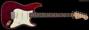 Fender LIMITED EDITION AERODYNE Classic Strat Flame Maple Top Crimson Red Trans