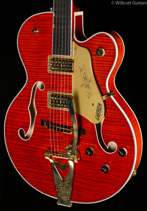 Gretsch G6120TFM Players Edition Nashville with String-Thru Bigsby Orange Stain