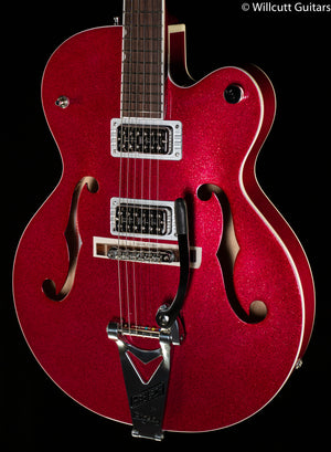 Gretsch G6120T-HR Brian Setzer Signature Hot Rod Hollow Body with Bigsby Magenta Sparkle Rosewood Fingerboard