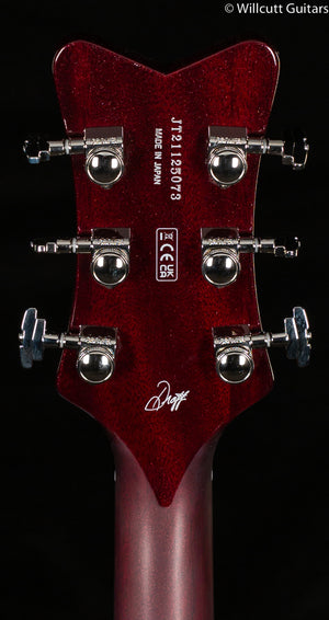Gretsch G6134TFM-NH Nigel Hendroff Signature Penguin Dark Cherry Metallic Flame (073)