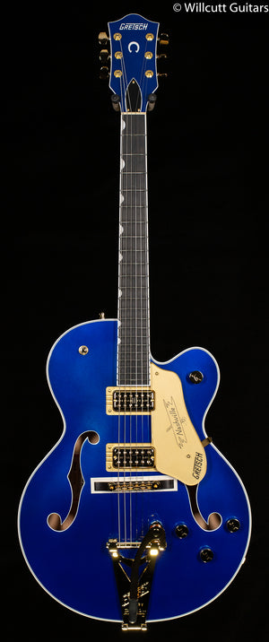Gretsch G6120TG Players Edition Nashville Hollow Body Single-Cut Bigsby Azure Metallic (082)