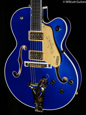 Gretsch G6120TG Players Edition Nashville Hollow Body Single-Cut Bigsby Azure Metallic (082)