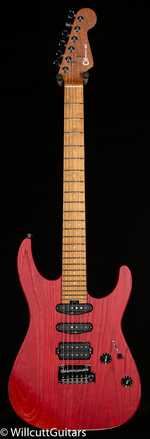 Charvel Pro-Mod DK24 HSS 2PT CM Ash, Caramelized Maple Fingerboard, Red Ash (012)
