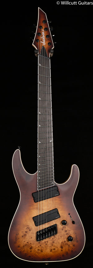 Jackson Concept Series Soloist SLAT7P HT MS Ebony Fingerboard Satin Bourbon Burst