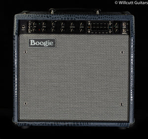 Mesa Boogie Mark Five: 35 1x12 Combo Navy Croco Embossed Leather, Black Corners