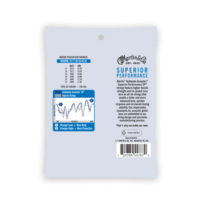 Martin Authentic Acoustic SP Phosphor Bronze Guitar Strings -.013-.056 Medium