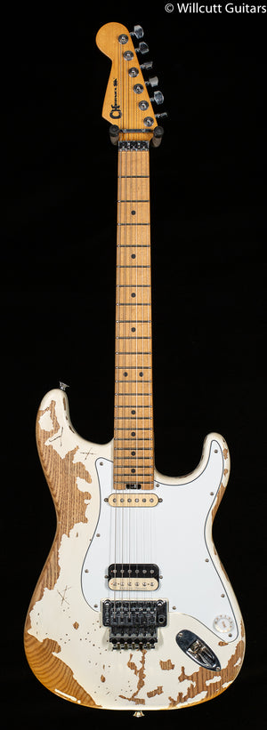 Charvel Henrik Danhage Limited Edition Signature Pro-Mod So-Cal Style 1 HS FR M Maple Fingerboard, White Relic