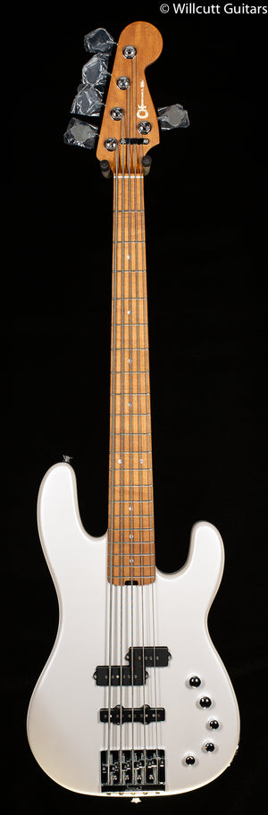 Charvel Pro-Mod San Dimas Bass PJ V Platinum Pearl Bass Guitar (351)