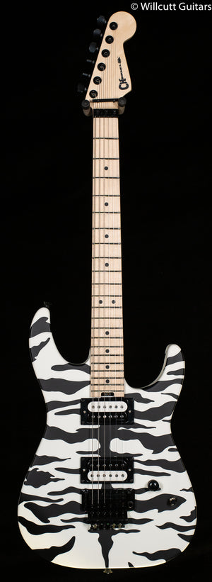 Charvel Satchel Signature Pro-Mod DK22 HH FR M, Maple Fingerboard, Satin White Bengal (999)