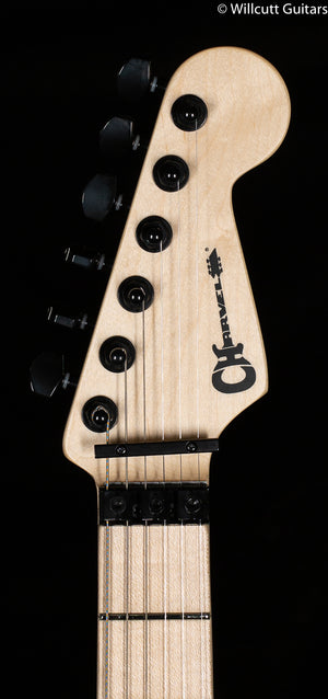 Charvel Satchel Signature Pro-Mod DK22 HH FR M, Maple Fingerboard, Satin White Bengal (999)