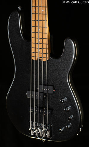 Charvel Pro-Mod San Dimas Bass PJ V Caramelized Maple Fingerboard Metallic Black Bass Guitar (974)