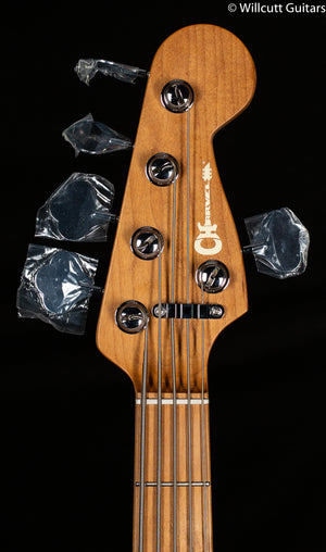 Charvel Pro-Mod San Dimas Bass PJ V Caramelized Maple Fingerboard Metallic Black Bass Guitar (974)