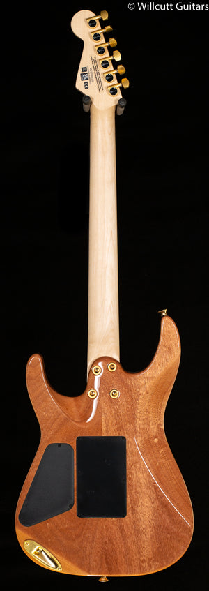 Charvel Pro-Mod DK24 HH FR M Mahogany with Quilt Maple Maple Fingerboard Dark Amber (332)