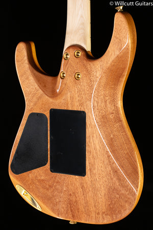 Charvel Pro-Mod DK24 HH FR M Mahogany with Quilt Maple Maple Fingerboard Dark Amber (332)