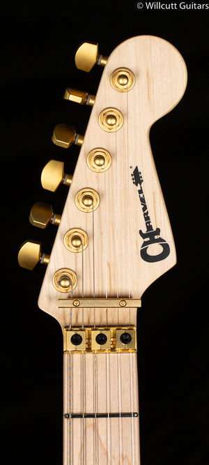 Charvel Pro-Mod DK24 HH FR M Mahogany with Quilt Maple Maple Fingerboard Dark Amber (332)