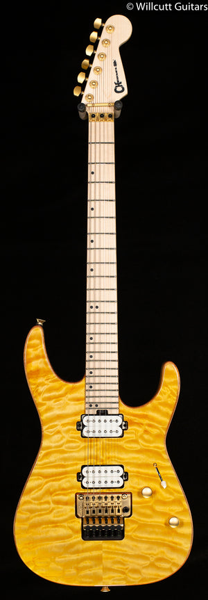 Charvel Pro-Mod DK24 HH FR M Mahogany with Quilt Maple Dark Amber (745)
