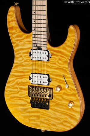 Charvel Pro-Mod DK24 HH FR M Mahogany with Quilt Maple Dark Amber (745)