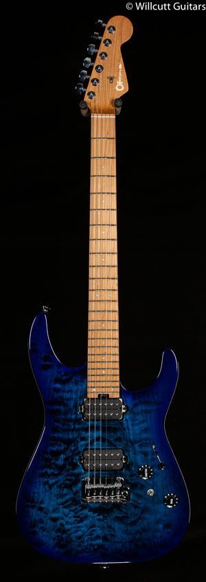 Charvel Pro-Mod DK24 HH 2PT CM QM Caramelized Maple Fingerboard Chlorine Burst (115)