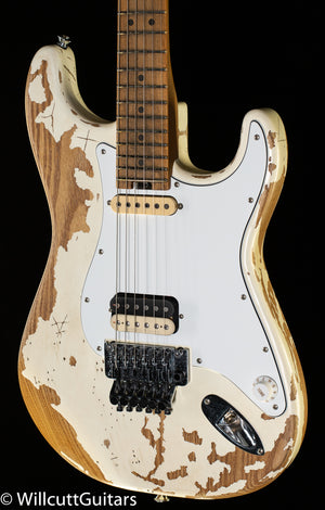 Charvel Henrik Danhage Limited Edition Signature Pro-Mod So-Cal Style 1 HS FR M, Maple Fingerboard, White Relic (742)