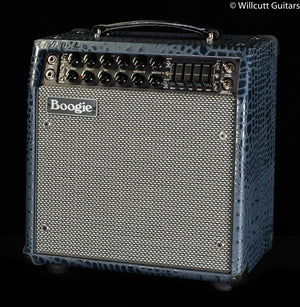 Mesa Boogie Mark Five 25 1X10 Combo Navy Croco Embossed Leather, Black Corners