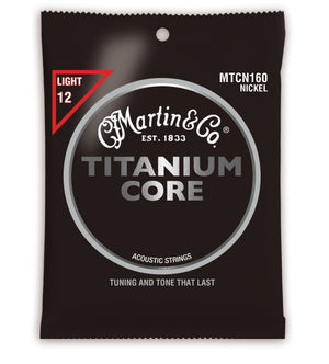 Martin Titanium Core Acoustic Guitar Strings - .012-.055 Light