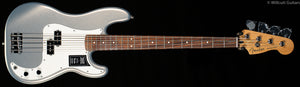 Fender Player Precision Bass Silver Pau Ferro Bass Guitar